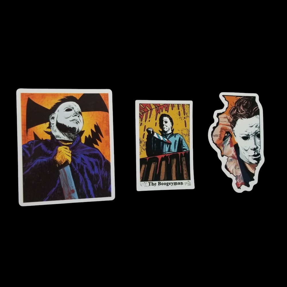 Michael Myers Vinyl Stickers Set Of 3